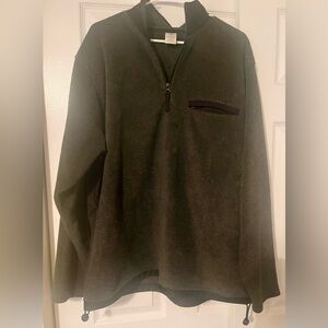Old Navy Men’s XL Vintage Quarter-Zip Fleece Pullover Gray Loungewear Winter